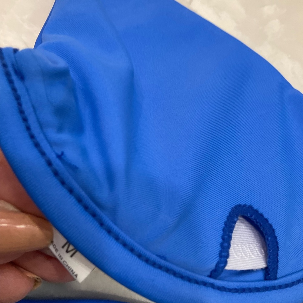 Bikini Two Piece, Royal Blue, Size M, NWOT, Removable Top Insert - Picture 8 of 10